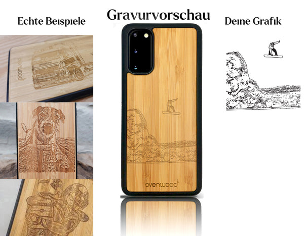 INDIVIDUELL Samsung Galaxy S20 Bambus-Kunststoff