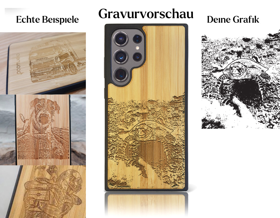 INDIVIDUELL Samsung Galaxy S24 Ultra Bambus-Kunststoff