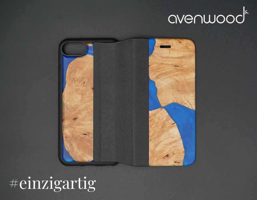 iPhone 7 / 8 PORTO COLLECTION Flipcase 3910 Blau