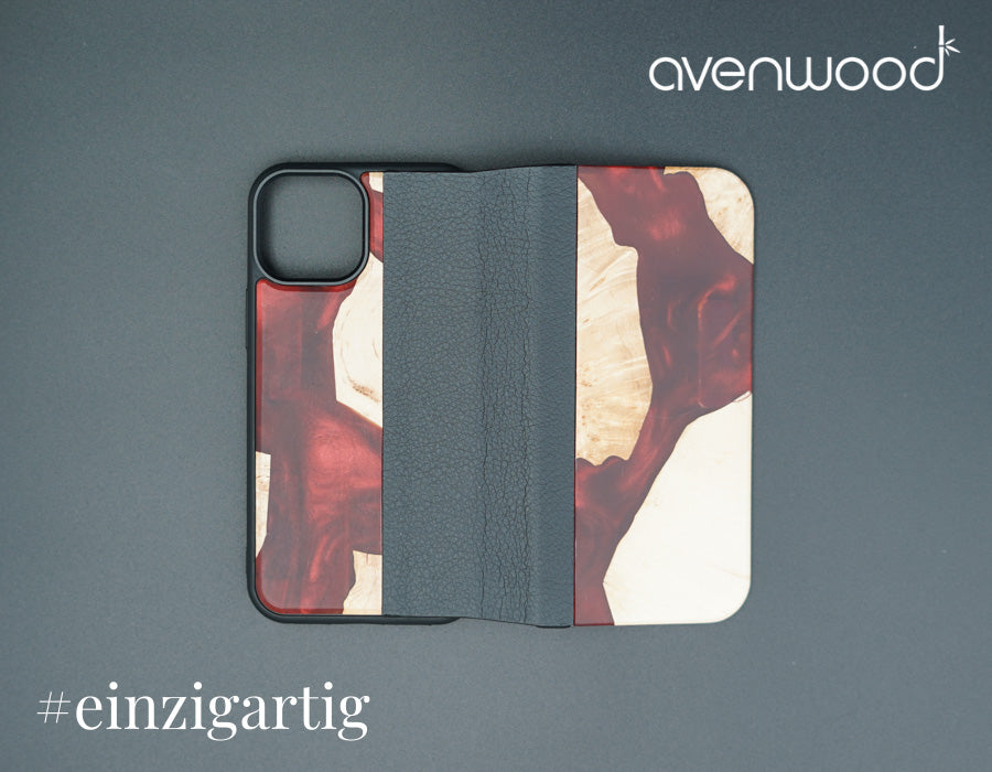 iPhone 13 Mini PORTO COLLECTION FLIPCASE 6130 Rot