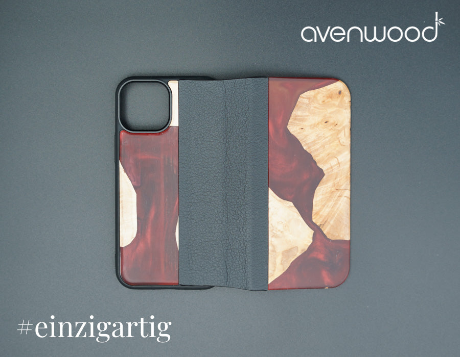 iPhone 13 Mini PORTO COLLECTION FLIPCASE 6131 Rot