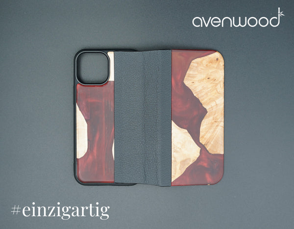 iPhone 13 Mini PORTO COLLECTION FLIPCASE 6131 Rot
