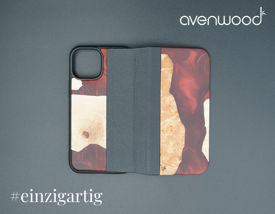 iPhone 13 Mini PORTO COLLECTION FLIPCASE 6133 Rot
