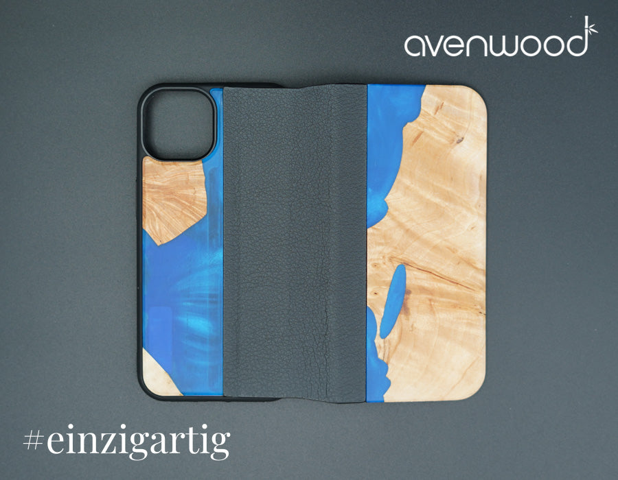 iPhone 13 PORTO COLLECTION FLIPCASE 6322 Blau