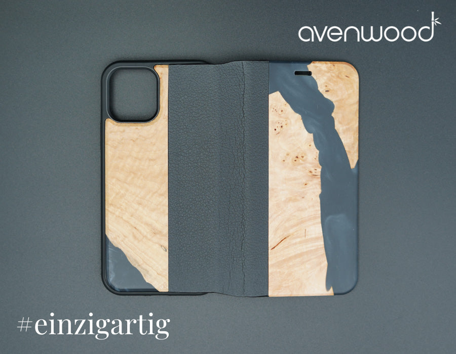iPhone 12 / 12 Pro PORTO COLLECTION FLIPCASE 6451 Schwarz