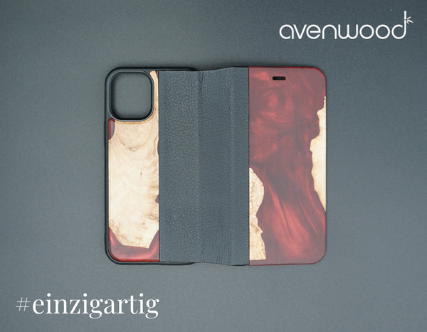 iPhone 12 Mini PORTO COLLECTION FLIPCASE 6532 Rouge