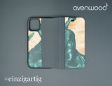 iPhone 12 Mini PORTO COLLECTION FLIPCASE 6544 Grün