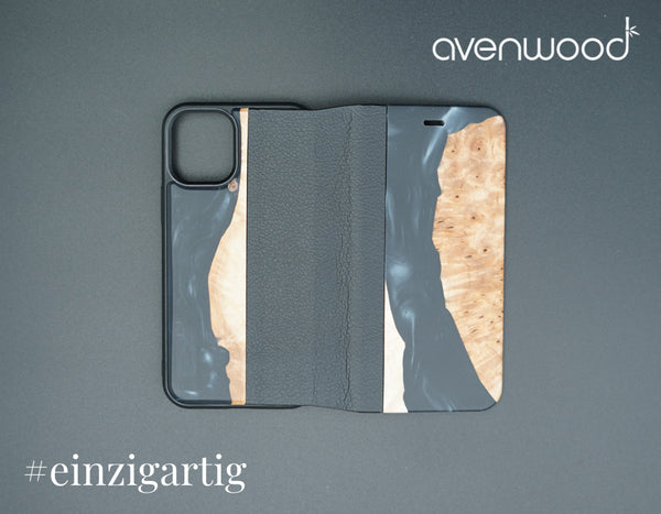 ÉTUI À FLIPCHE PORTO COLLECTION iPhone 12 Mini 6550 Noir