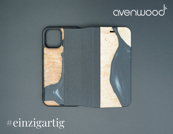 iPhone 12 Mini PORTO COLLECTION ÉTUI À FLIP 6552 Noir