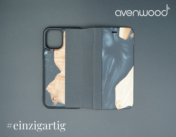 ÉTUI À FLIPCHE PORTO COLLECTION iPhone 12 Mini 6553 Noir