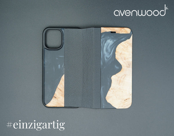 ÉTUI À FLIPCHE PORTO COLLECTION iPhone 12 Mini 6554 Noir