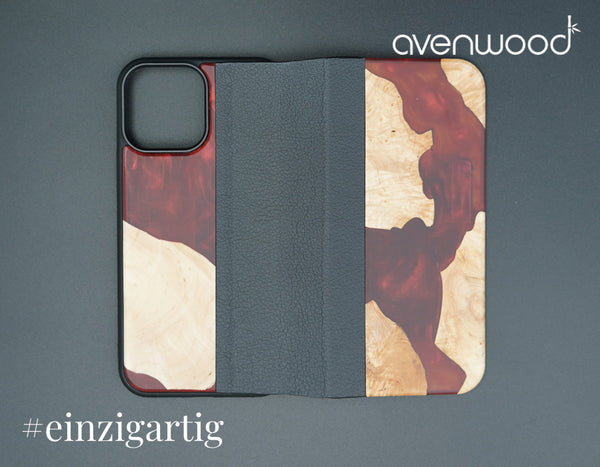 iPhone 13 Pro Max PORTO COLLECTION FLIPCASE 6733 Rot