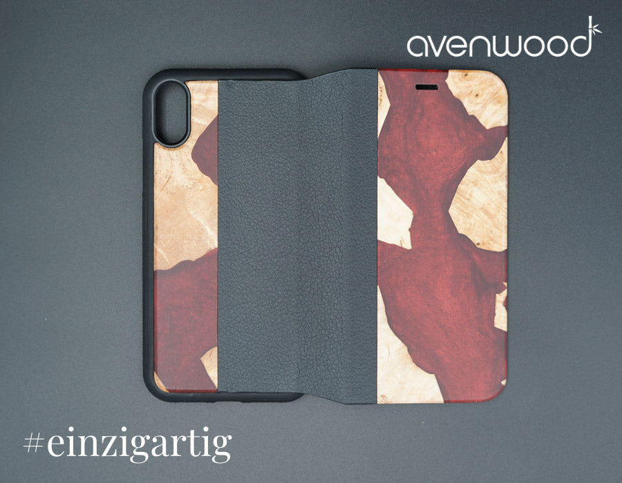 iPhone XR PORTO COLLECTION FLIPCASE 9033 Rot