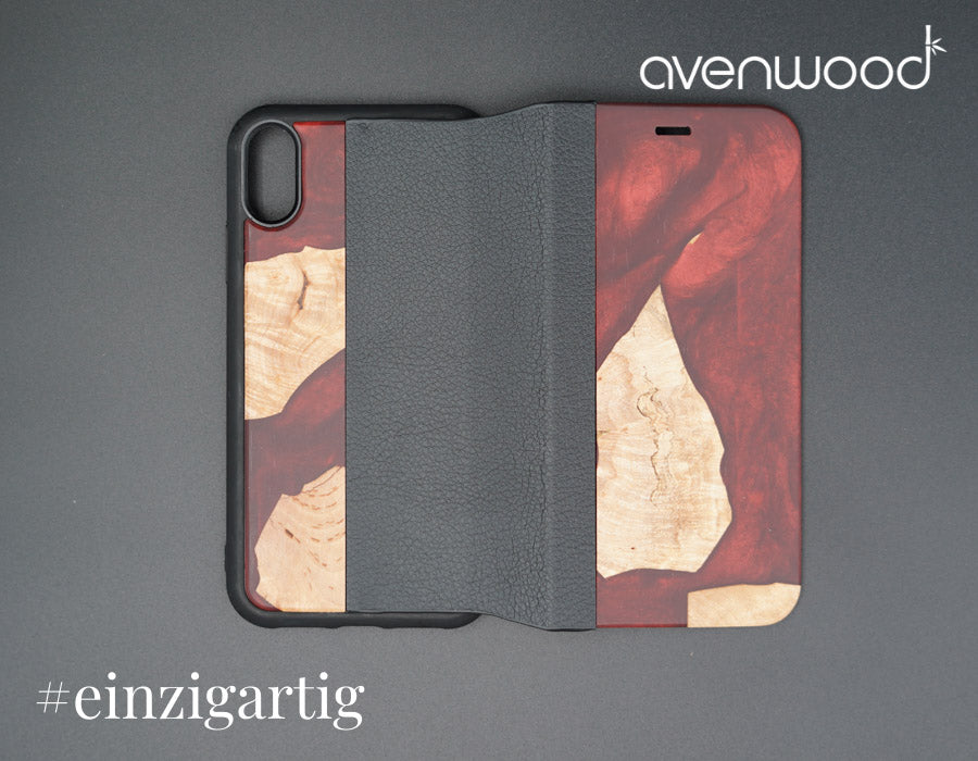 iPhone XR PORTO COLLECTION FLIPCASE 9037 Rot