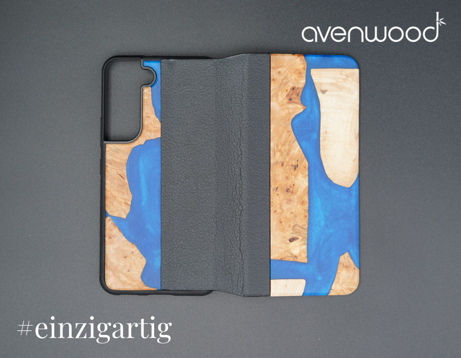 Samsung Galaxy S22 PORTO COLLECTION FLIPCASE 9225 Blau