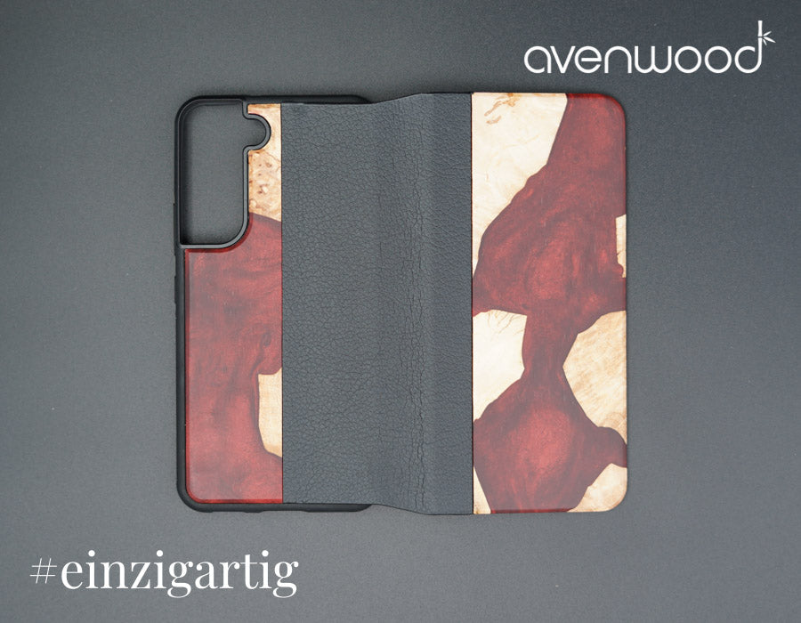 Samsung Galaxy S22 PORTO COLLECTION FLIPCASE 9232 Rot
