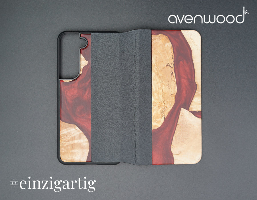 Samsung Galaxy S22 PORTO COLLECTION FLIPCASE 9235 Rot