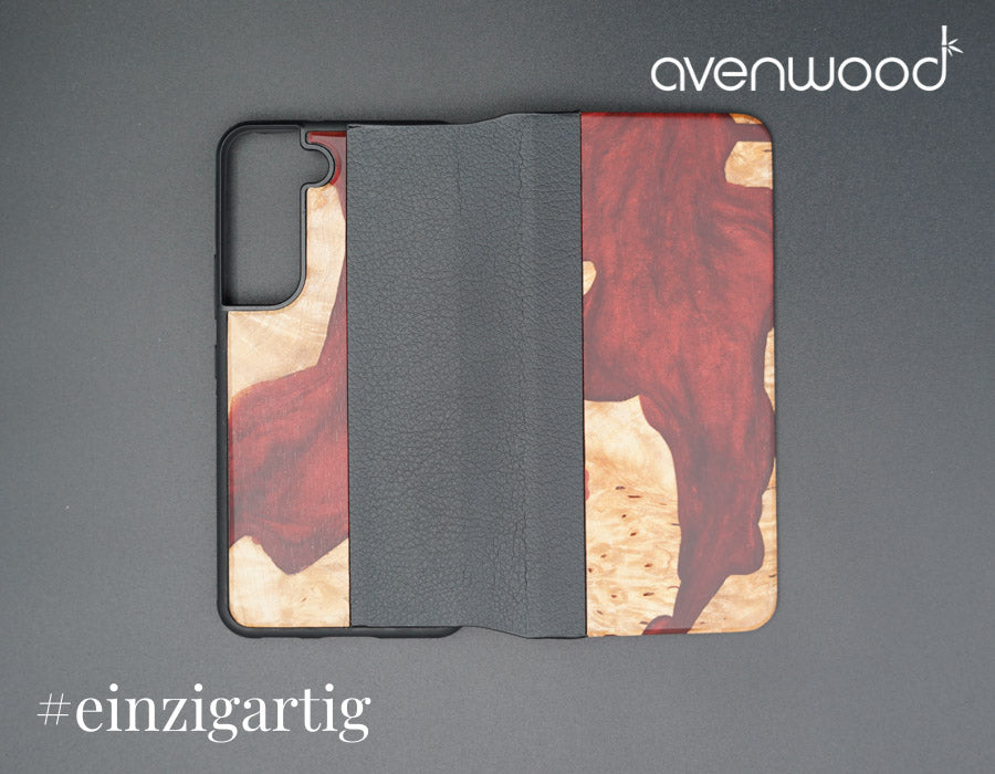 Samsung Galaxy S22 PORTO COLLECTION FLIPCASE 9236 Rot