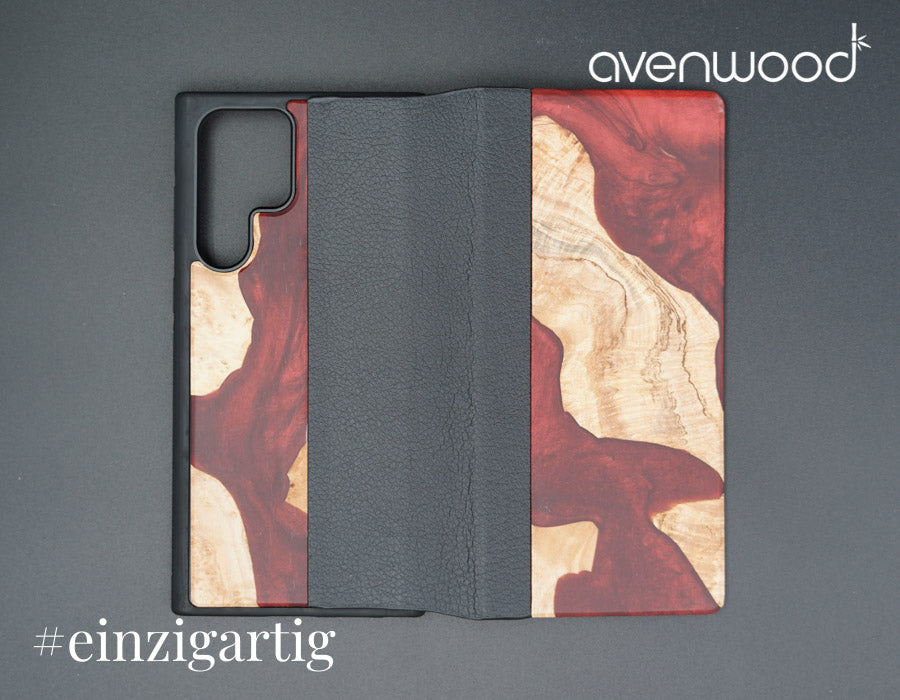 Samsung Galaxy S22 Ultra PORTO COLLECTION FLIPCASE 9636 Rot