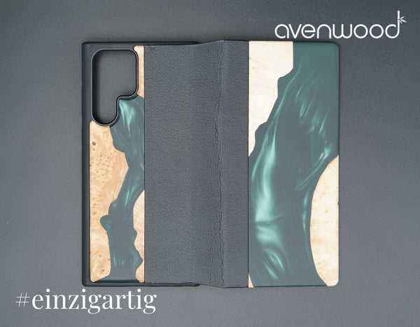 Samsung Galaxy S22 Ultra PORTO COLLECTION FLIPCASE 9641 Vert