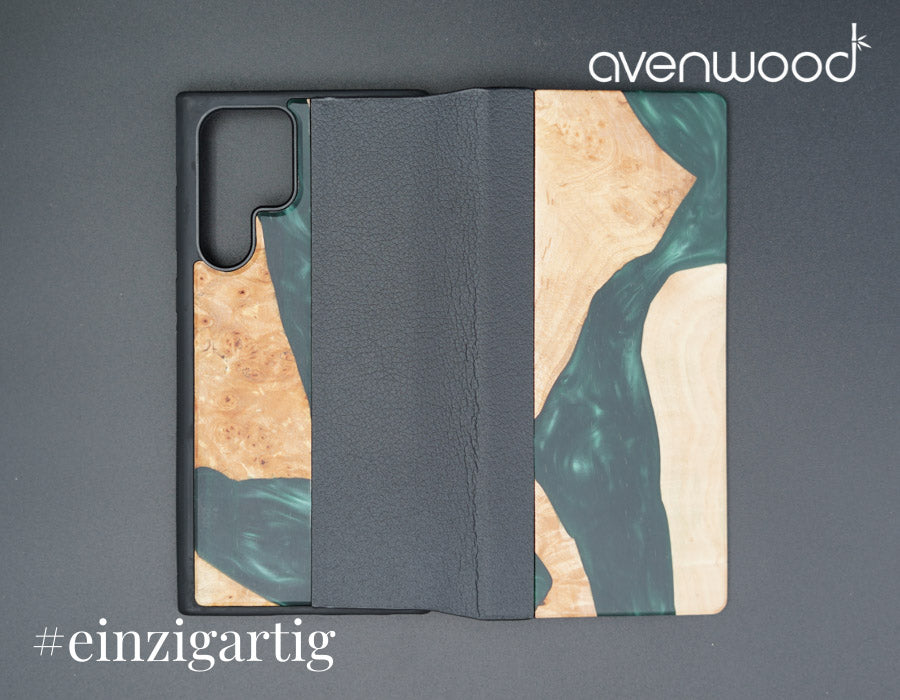 Samsung Galaxy S22 Ultra PORTO COLLECTION FLIPCASE 9643 Vert