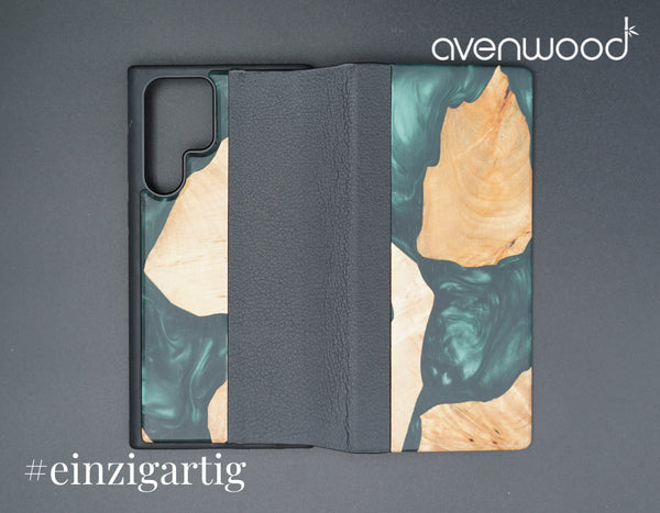 Samsung Galaxy S22 Ultra PORTO COLLECTION FLIPCASE 9645 Vert