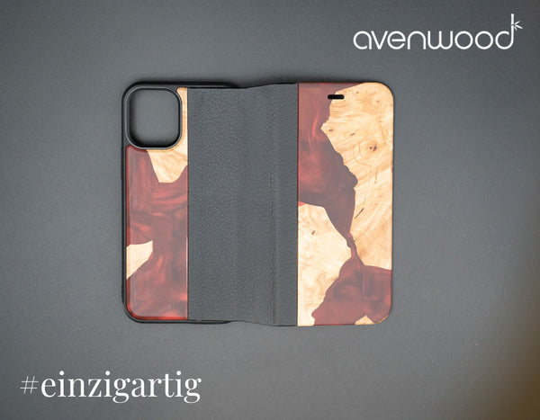 ÉTUI À FLIPCHE PORTO COLLECTION iPhone 12 Mini 13031 Rouge
