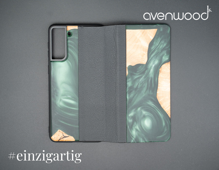 Samsung Galaxy S21 Plus PORTO COLLECTION FLIPCASE 13741 Grün