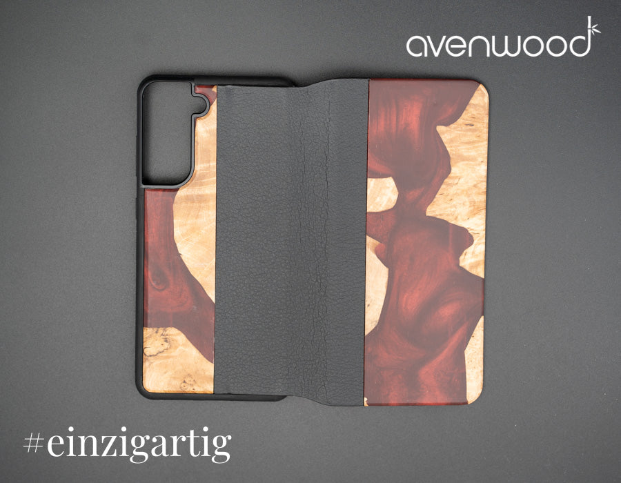 Samsung Galaxy S21 FE 5G PORTO COLLECTION FLIPCASE 13830 Rot