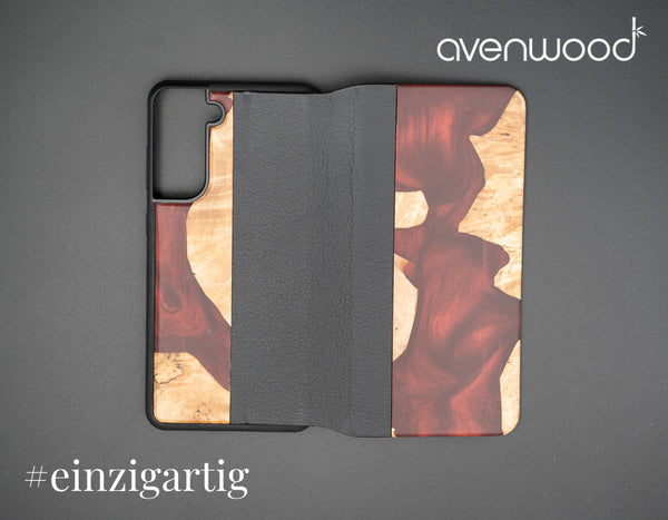 Samsung Galaxy S21 FE 5G PORTO COLLECTION FLIPCASE 13830 Rot