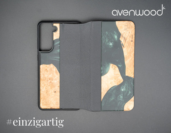 Samsung Galaxy S21 FE 5G PORTO COLLECTION FLIPCASE 13844 Grün