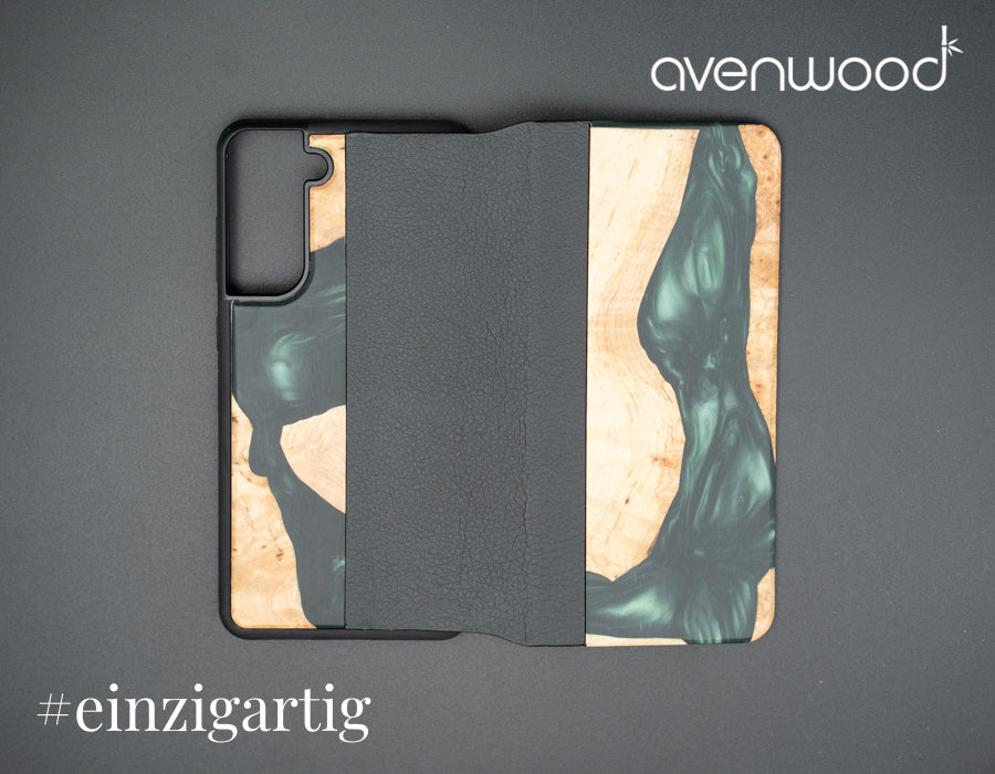 Samsung Galaxy S21 FE 5G PORTO COLLECTION FLIPCASE 13846 Grün