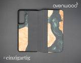 Samsung Galaxy S21 FE 5G PORTO COLLECTION FLIPCASE 13847 Grün