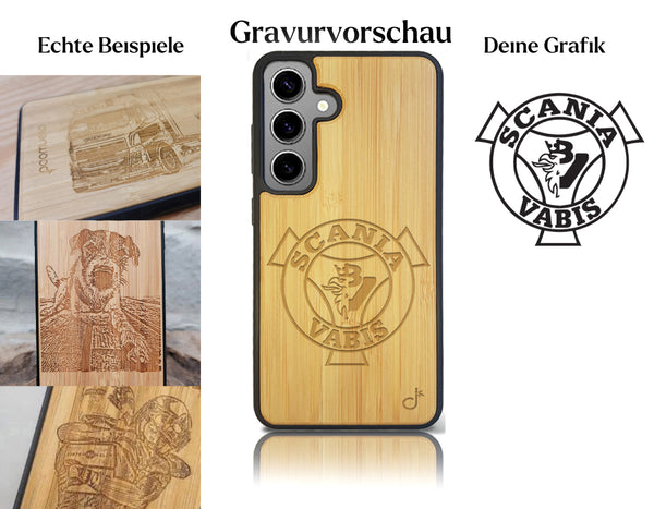 INDIVIDUELL Samsung Galaxy S24 Bambus-Kunststoff