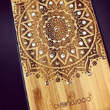 MANDALA SWAROVSKI iPhone 13 Mini Holz-Kunststoff Hülle