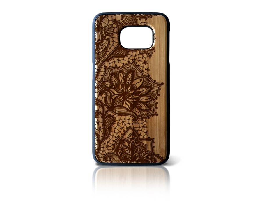 "Verschnörkelte Blumen" Samsung Galaxy S6 Backcase