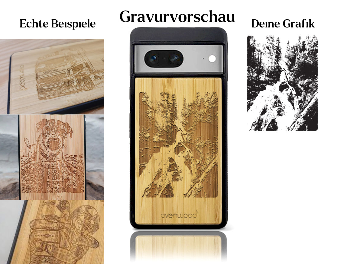INDIVIDUELL Pixel 7Bambus-Kunststoff