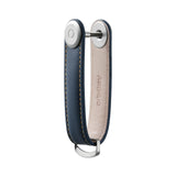 Orbitkey Leather "Silver Navy / Tan"