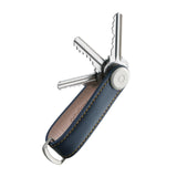 Orbitkey Leather "Silver Navy / Tan"