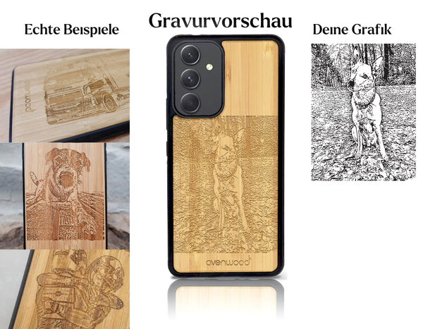 INDIVIDUELL Samsung Galaxy A54 Bambus-Kunststoff
