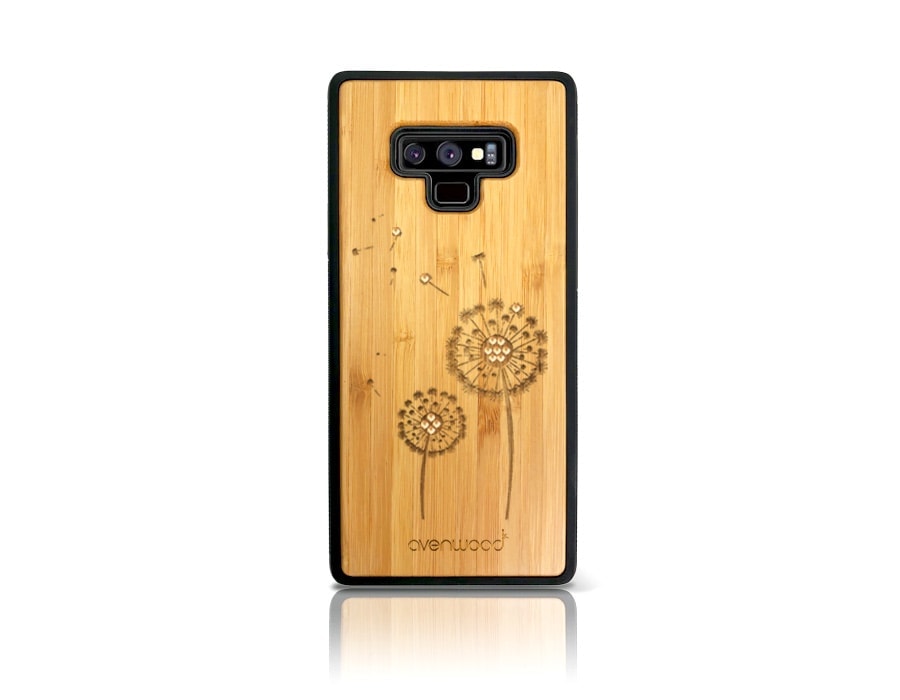 Coque arrière Samsung Galaxy Note 9 « Pissenlit Swarovski »
