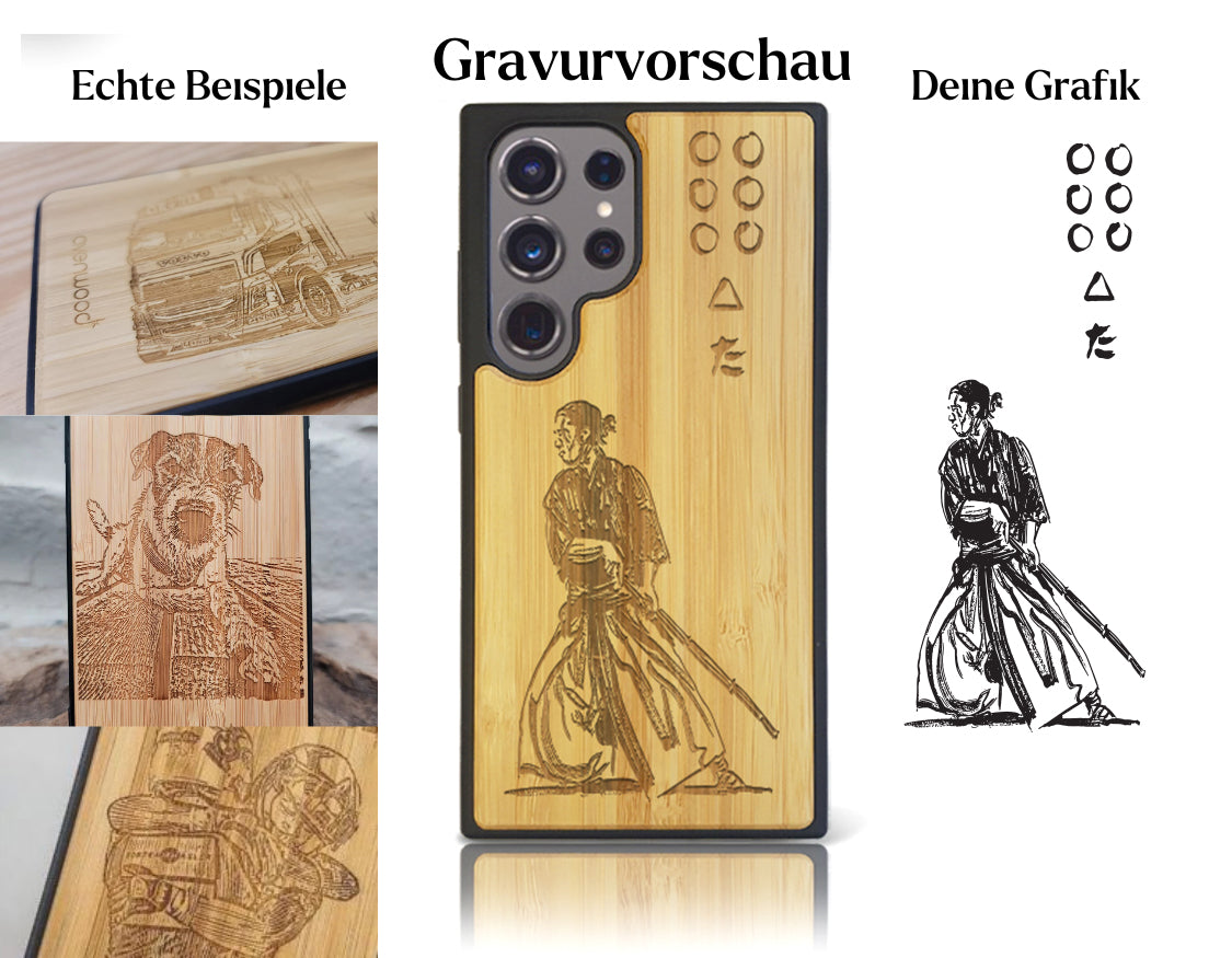 INDIVIDUELL Samsung Galaxy S24 Plus Bambus-Kunststoff