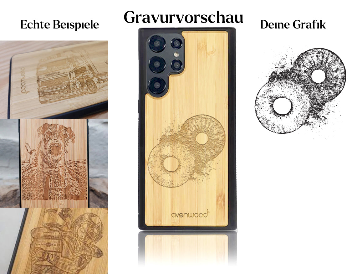 INDIVIDUELL Samsung Galaxy S22 Ultra Bambus-Kunststoff