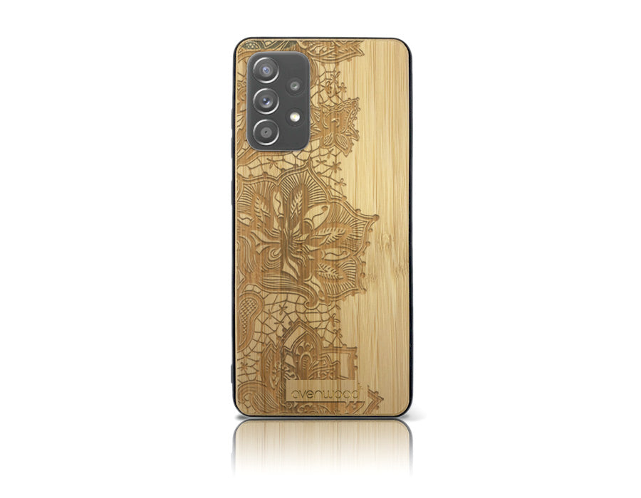 BLUMEN Samsung Galaxy A72 Holz-Kunststoff Hülle
