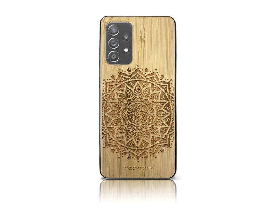 MANDALA Samsung Galaxy A72 Holz-Kunststoff Hülle