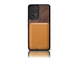 Étui portefeuille Samsung Galaxy S22 Ultra noyer