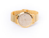 Damen Metalluhr Gold mit Catalpa