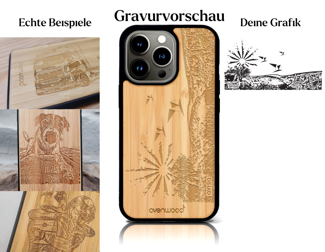 INDIVIDUEL Andrea Mayer iPhone 14 Pro en plastique bambou