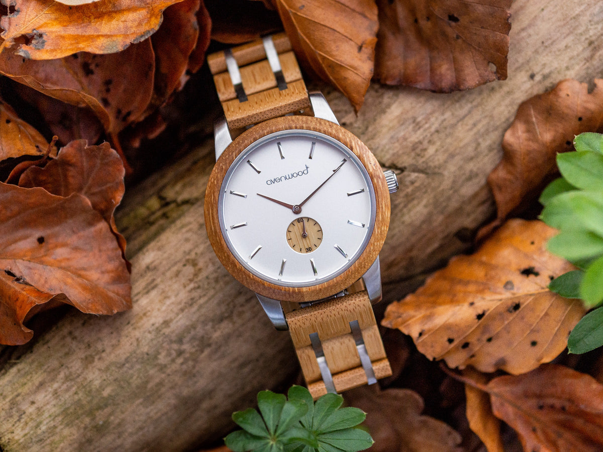 Bambus Uhr