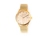 Damen Metalluhr Gold mit Catalpa
